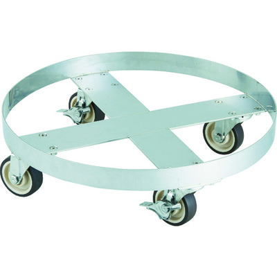 トラスコ中山 TRUSCO SUS304 ドラム缶台車 200L ステン金具 NU車輪 SD-200-SNU 1台 818-5150（直送品）