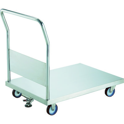 トラスコ中山 TRUSCO オールステンレス台車 1200X750 φ100NU ストッパー付 AS-1-100NU-S 1台（直送品）