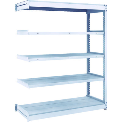 TRUSCO TUG型軽中量ボルトレス棚 200kg 連結型 1240×474×H1500 5段 TUG200-54S-5B 1台(1個)（直送品）