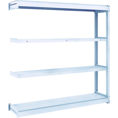 トラスコ中山 TRUSCO TUG型軽中量棚200kg連結 1540X324XH1500 4段 TUG200-55K-4B 1台(1個)（直送品）