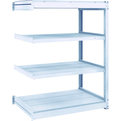 TRUSCO TUG型軽中量ボルトレス棚 200kg 連結型 940×624×H1200 4段 TUG200-43L-4B 1台(1個)（直送品）