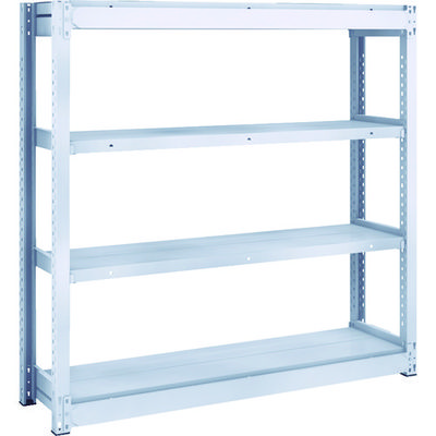 TRUSCO TUG型軽中量ボルトレス棚 200kg 単体型 1240×324×H1200 4段 TUG200-44K-4 1台(1個)（直送品）