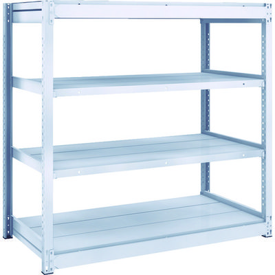 TRUSCO TUG型軽中量ボルトレス棚 200kg 単体型 1240×624×H1200 4段 TUG200-44L-4 1台(1個)（直送品）