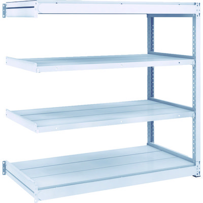 TRUSCO TUG型軽中量ボルトレス棚 200kg 連結型 1240×624×H1200 4段 TUG200-44L-4B 1台(1個)（直送品）