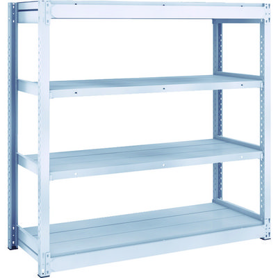 TRUSCO TUG型軽中量ボルトレス棚 200kg 単体型 1240×474×H1200 4段 TUG200-44S-4 1台(1個)（直送品）