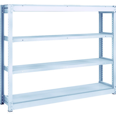 TRUSCO TUG型軽中量ボルトレス棚 200kg 単体型 1540×324×H1200 4段 TUG200-45K-4 1台(1個)（直送品）