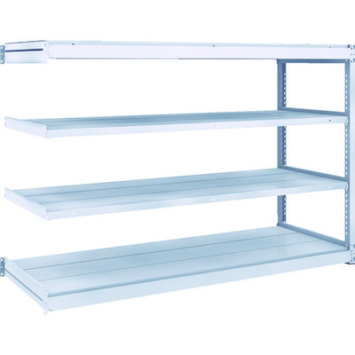 TRUSCO TUG型軽中量ボルトレス棚 200kg 連結型 1840×624×H1200 4段 TUG200-46L-4B 1台(1個)（直送品）