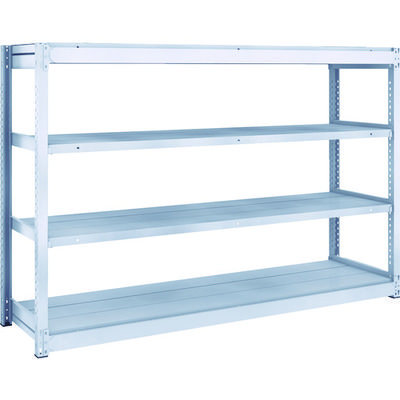 TRUSCO TUG型軽中量ボルトレス棚 200kg 単体型 1840×474×H1200 4段 TUG200-46S-4 1台(1個)（直送品）