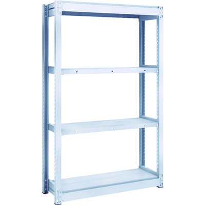 トラスコ中山 TRUSCO TUG型軽中量棚200kg単体 940X324XH1500 4段 TUG200-53K-4 1台(1個)（直送品）