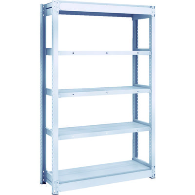 TRUSCO TUG型軽中量ボルトレス棚 200kg 単体型 940×324×H1500 5段 TUG200-53K-5 1台(1個)（直送品）