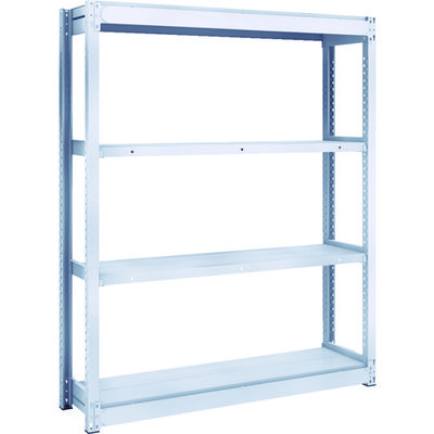 トラスコ中山 TRUSCO TUG型軽中量棚200kg単体 1240X324XH1500 4段 TUG200-54K-4 1台(1個)（直送品）