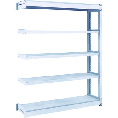 TRUSCO TUG型軽中量ボルトレス棚 200kg 連結型 1240×324×H1500 5段 TUG200-54K-5B 1台(1個)（直送品）