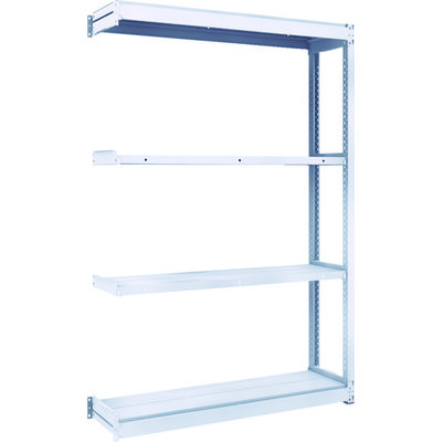 トラスコ中山 TRUSCO TUG型軽中量棚200kg連結 1240X324XH1800 4段 TUG200-64K-4B 1台(1個)（直送品）