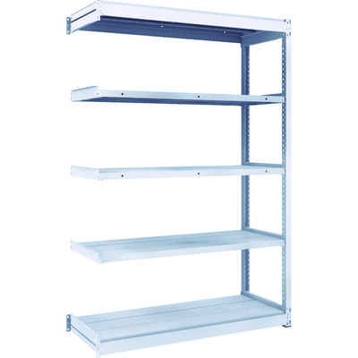 TRUSCO TUG型軽中量ボルトレス棚 200kg 連結型 1240×474×H1800 5段 TUG200-64S-5B 1台(1個)（直送品）