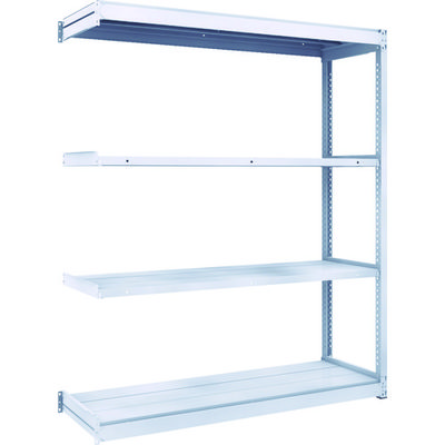 トラスコ中山 TRUSCO TUG型軽中量棚200kg連結 1540X474XH1800 4段 TUG200-65S-4B 1台(1個)（直送品）