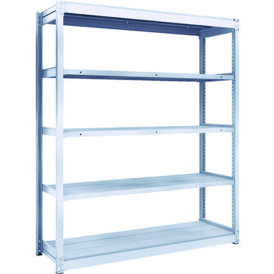 TRUSCO TUG型軽中量ボルトレス棚 200kg 単体型 1540×474×H1800 5段 TUG200-65S-5 1台(1個)（直送品）