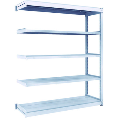 TRUSCO TUG型軽中量ボルトレス棚 200kg 連結型 1540×474×H1800 5段 TUG200-65S-5B 1台(1個)（直送品）