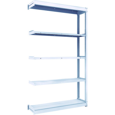 トラスコ中山 TRUSCO TUG型軽中量棚200kg連結 1240X324XH2100 5段 TUG200-74K-5B 1台(1個)（直送品）