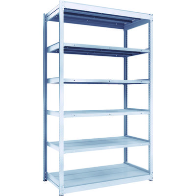 TRUSCO TUG型軽中量ボルトレス棚 200kg 単体型 1240×624×H2100 6段 TUG200-74L-6 1台(1個)（直送品）