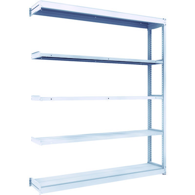 トラスコ中山 TRUSCO TUG型軽中量棚200kg連結 1840X324XH2100 5段 TUG200-76K-5B 1台(1個)（直送品）