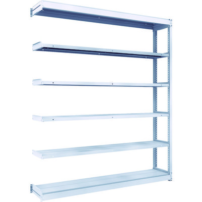 TRUSCO TUG型軽中量ボルトレス棚 200kg 連結型 1840×324×H2100 6段 TUG200-76K-6B 1台(1個)（直送品）