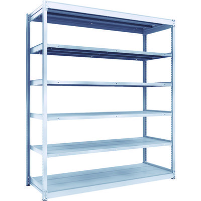 TRUSCO TUG型軽中量ボルトレス棚 200kg 単体型 1840×624×H2100 6段 TUG200-76L-6 1台(1個)（直送品）