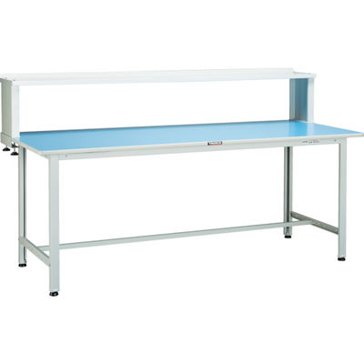 TRUSCO 軽荷重作業台(180kg)BO型 1200X750XH1044(全高) 上棚付 ホワイト色 BOR-1275YURB 1台（直送品）