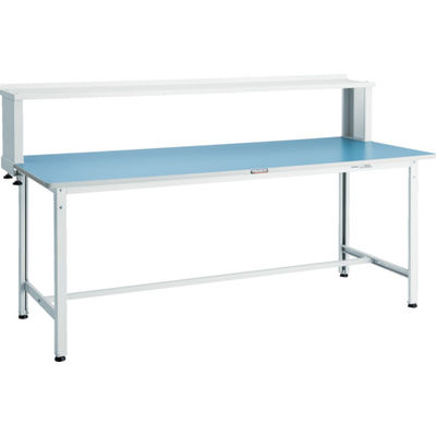 TRUSCO 軽荷重作業台(250kg)BE型 1200X750XH1044(全高) 上棚付 ダークグレー色 BER-1275YURB 1台（直送品）