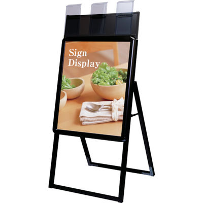 常磐精工 TOKISEI ポスターグリップスタンド看板ケース付屋内用A2片面ブラック PGSKP-A2KB 1台 819-0875（直送品）