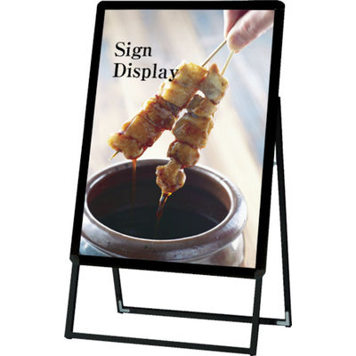 常磐精工 TOKISEI ポスターグリップスタンド看板ケース付屋内用B2片面ブラック PGSKP-B2KB 1台 819-0877（直送品）