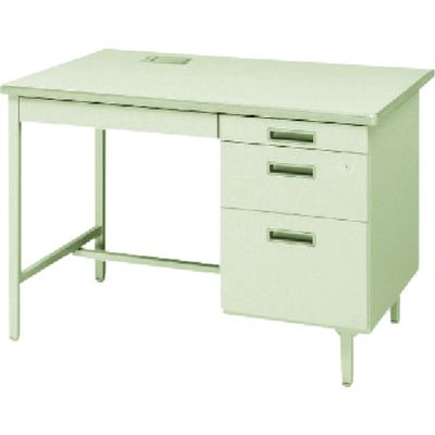 トヨセット トヨスチール 片袖デスクコードホール付(旧JISタイプ) 100CG-C851N 1台 787-0604（直送品）