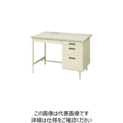 トヨセット トヨスチール 片袖デスクコードホール付(旧JISタイプ) 100CG-C871N 1台 787-0647（直送品）