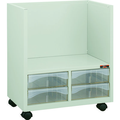 トラスコ中山 TRUSCO 収納ケース キャスター付 下側A深型引出4個付 BS2A4-W2C 1台 000-6785（直送品）