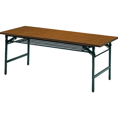 トラスコ中山 TRUSCO 折りたたみ会議テーブル 1800X750XH700 チーク 1875 1台 241-7596（直送品）