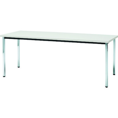 トラスコ中山 TRUSCO 会議用テーブル 1800X450XH700 角脚 下棚無し ホワイト TD1845-W 1台 464-6339（直送品）