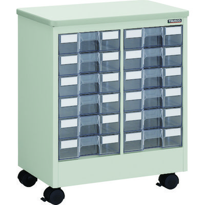 トラスコ中山 TRUSCO デスクサイドワゴン 天板・引出し(2列6段)付き DSAW-26 1台 507-2662（直送品）