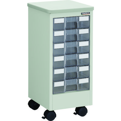 トラスコ中山 TRUSCO デスクサイドワゴン 天板・引出し(1列6段)付き DSAW-16 1台 507-2654（直送品）