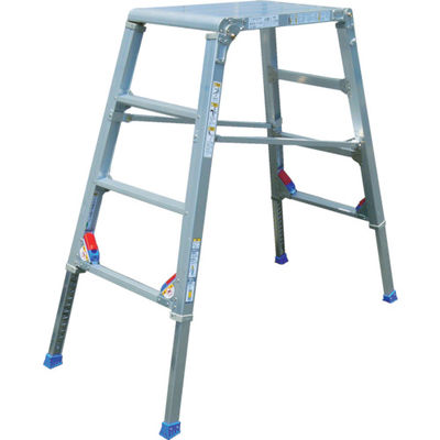 アルインコ 折りたたみ式足場台 マイティステップ 脚伸縮式ワイド BSS120W 1台 295-3463（直送品）