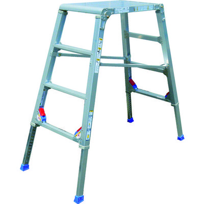 アルインコ 折りたたみ式足場台 マイティステップ 脚伸縮式 BSS120 1台 295-3455（直送品）