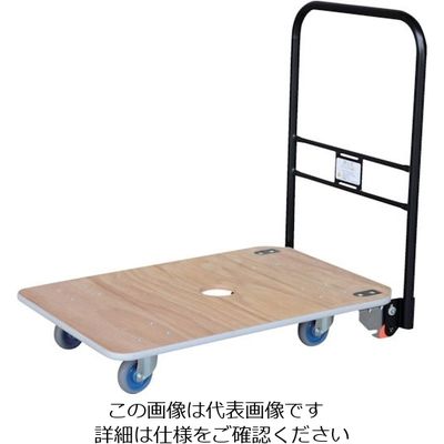 ワコーパレット ワコー マイハンドカー(ハンドル回転台車エアーキャスター付) WKH-9060-100 1台 467-7331（直送品）