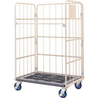 ワコーパレット ワコー 床板プラスチック製カゴ車 850×650×1700 WKP-8565 1台 467-7447（直送品）