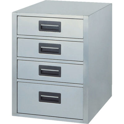 東製作所 アズマ ユニット式縦型引出し4つキャビネット 450×560×590 ACVO-450H 1台(1個) 455-1800（直送品）