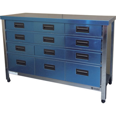 東製作所 アズマ 縦型引出し付作業台 1200×450×800 KTVO-1200 1台 455-2946（直送品）