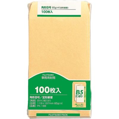 マルアイ 事務用封筒 角8 100枚*10 PK-188（10）（直送品）