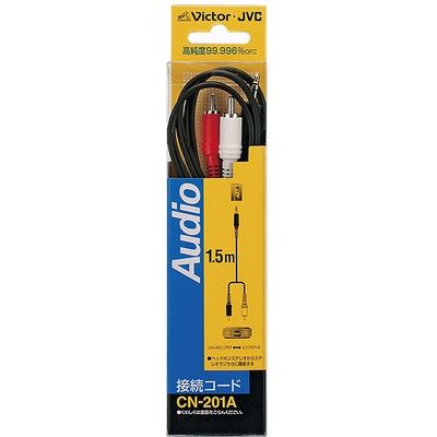 JVCケンウッド ミニ⇒ピンプラグ 1.5m CN-201A（直送品）