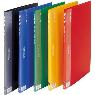 ビュートン クリヤーブック40P A4S レッド BCB-A4-40R（直送品）