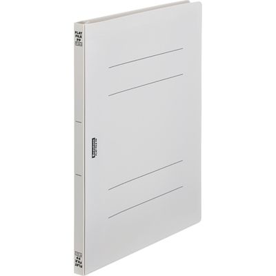 ビュートン フラットファイルPP A4S グレー FF-A4S-GY（直送品）