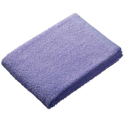オーミケンシ ボーダー入バスタオル ライラック 10400202（直送品）