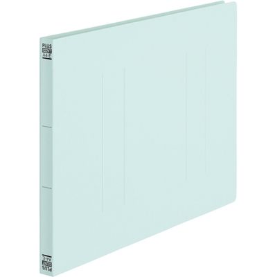 プラス フラットファイル縦罫A4E BL 10冊 No.022NT（直送品）