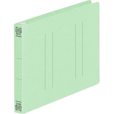 プラス フラットファイル縦罫B6E GR 10冊 No.052NT（直送品）